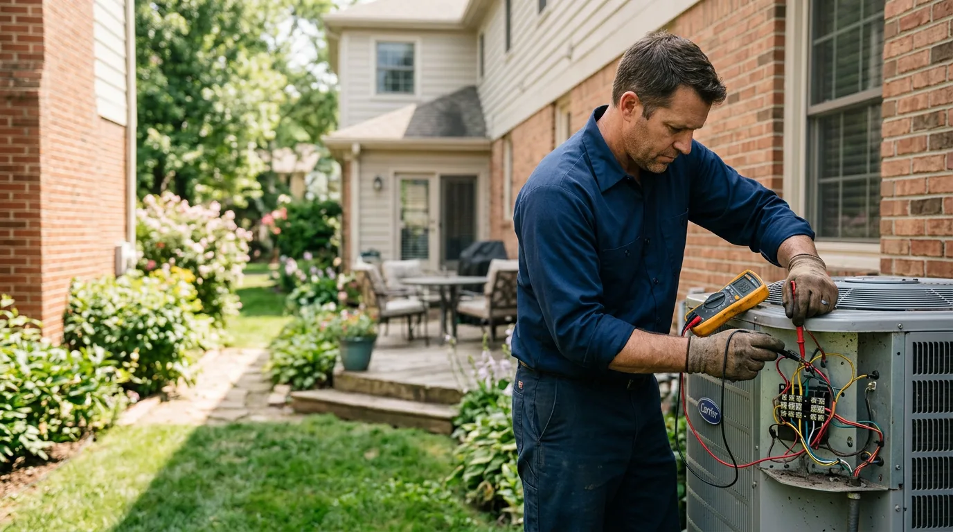 HVAC technician working near Charlestown, MA